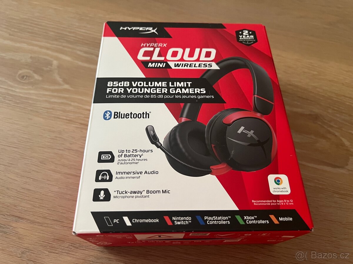Sluchátka HyperX Cloud Mini Wireless - pouze rozbalená
