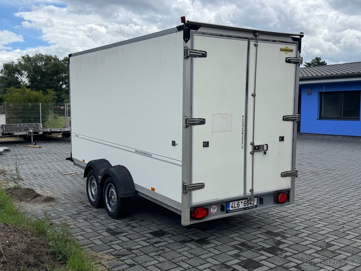 Skříňový přívěs Humbaur , 4 x 1.8 x 2m, nová STK, nové pneu
