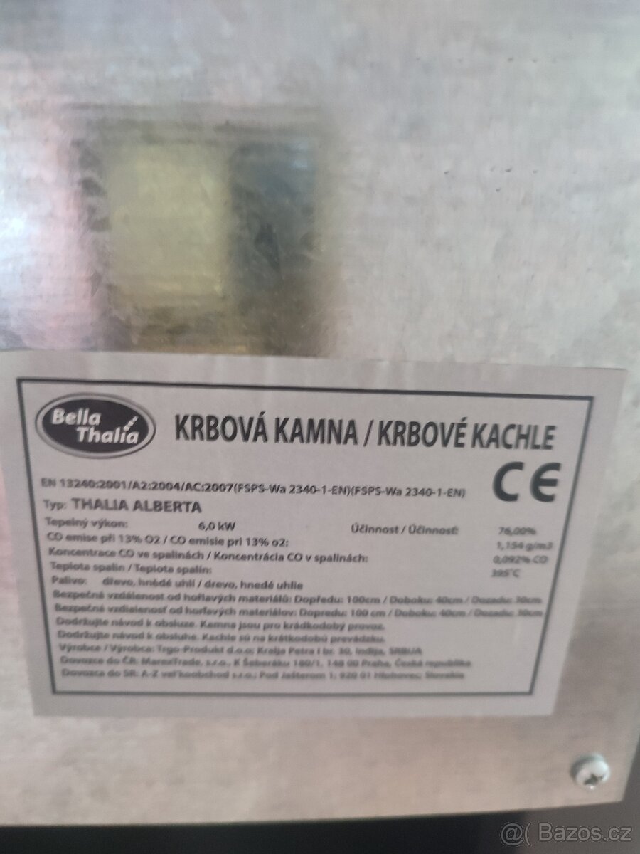 Krbová kamna Bella thalia