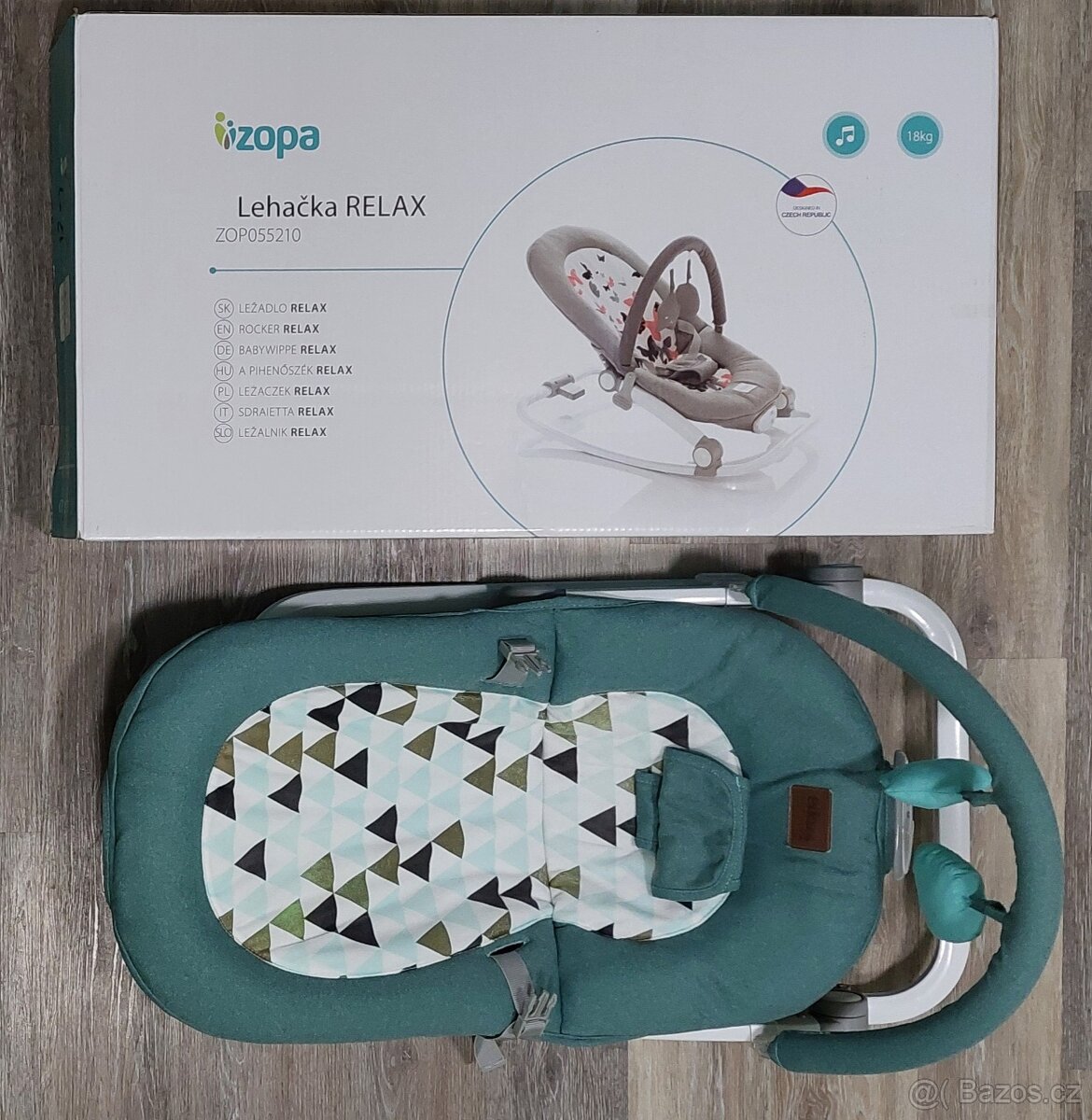Lehačka Zopa Relax mint triangles