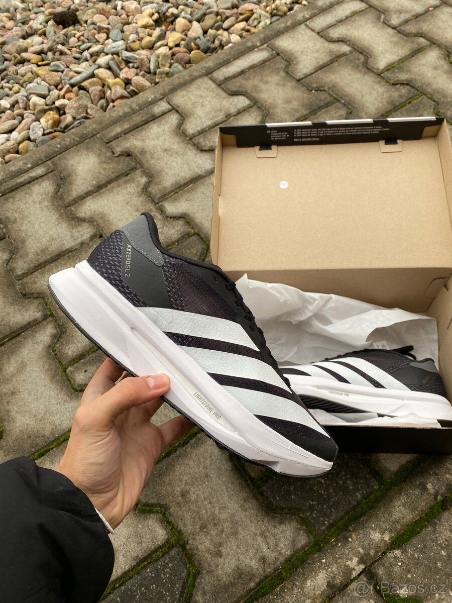 Adidas Adizero SL2 Black White Černá Bílá, velikost 40