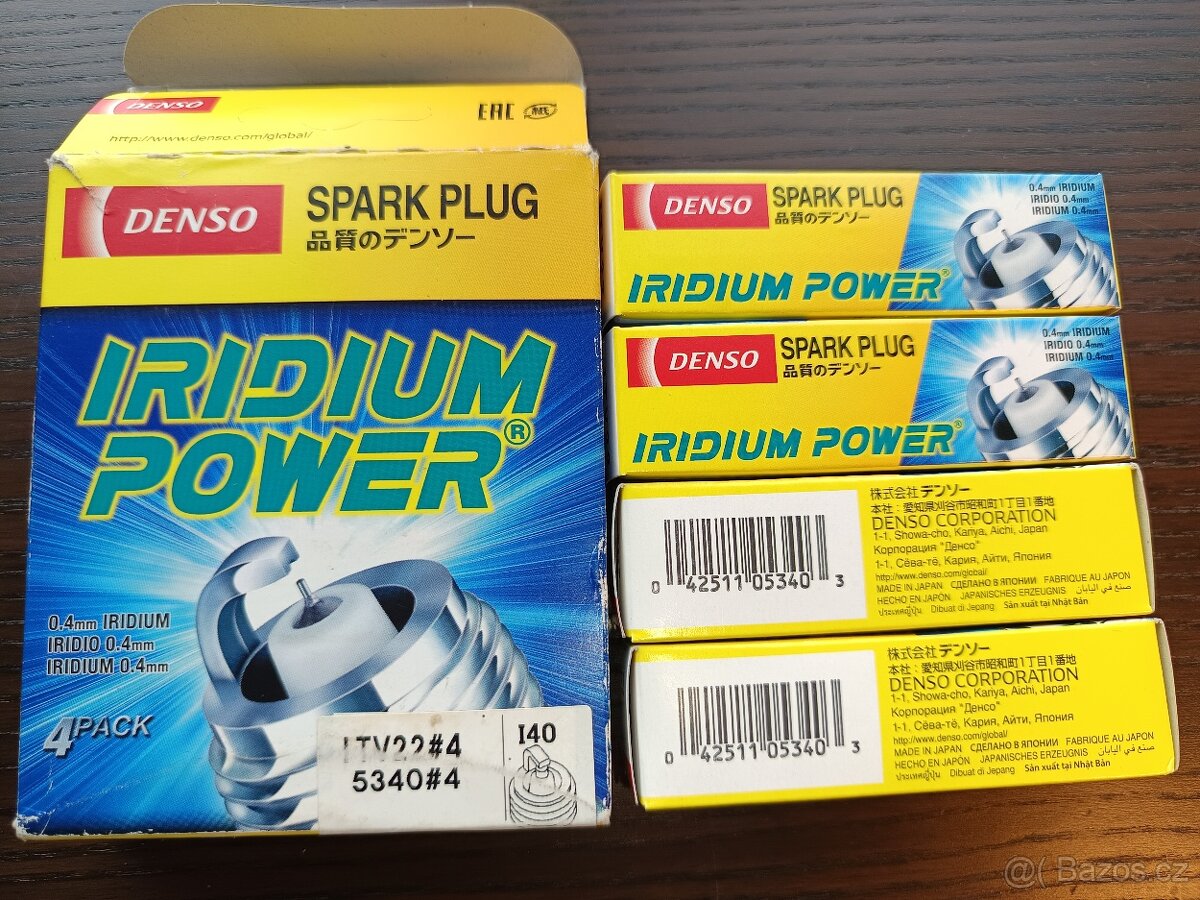 4x DENSO IRIDIUM Power ITV22 5340
