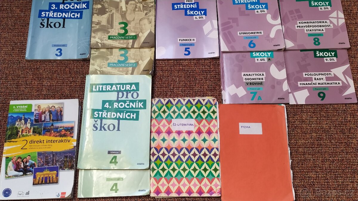 UČEBNICE ČJ, MATIKY, AJ, NJ PRO SŠ