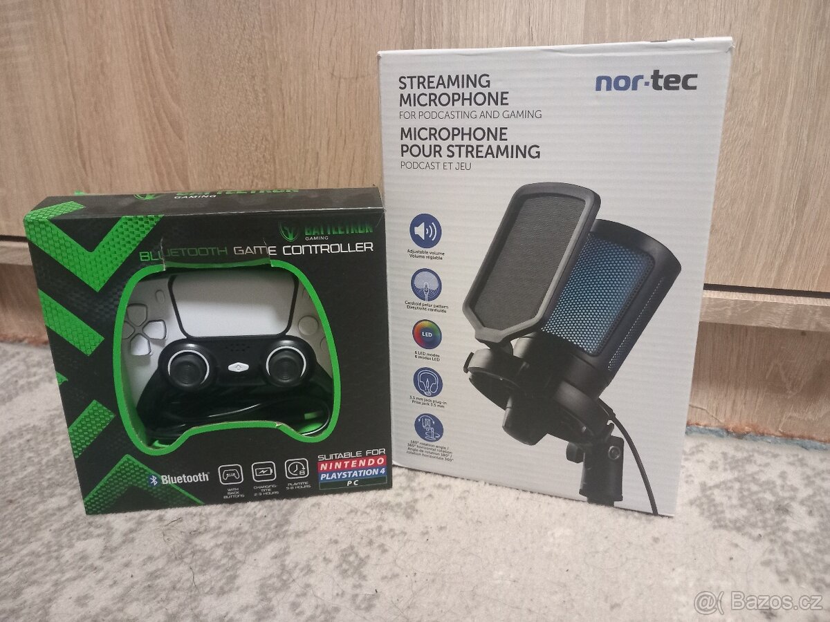 HERNÍ OVLADAČ A MIKROFON