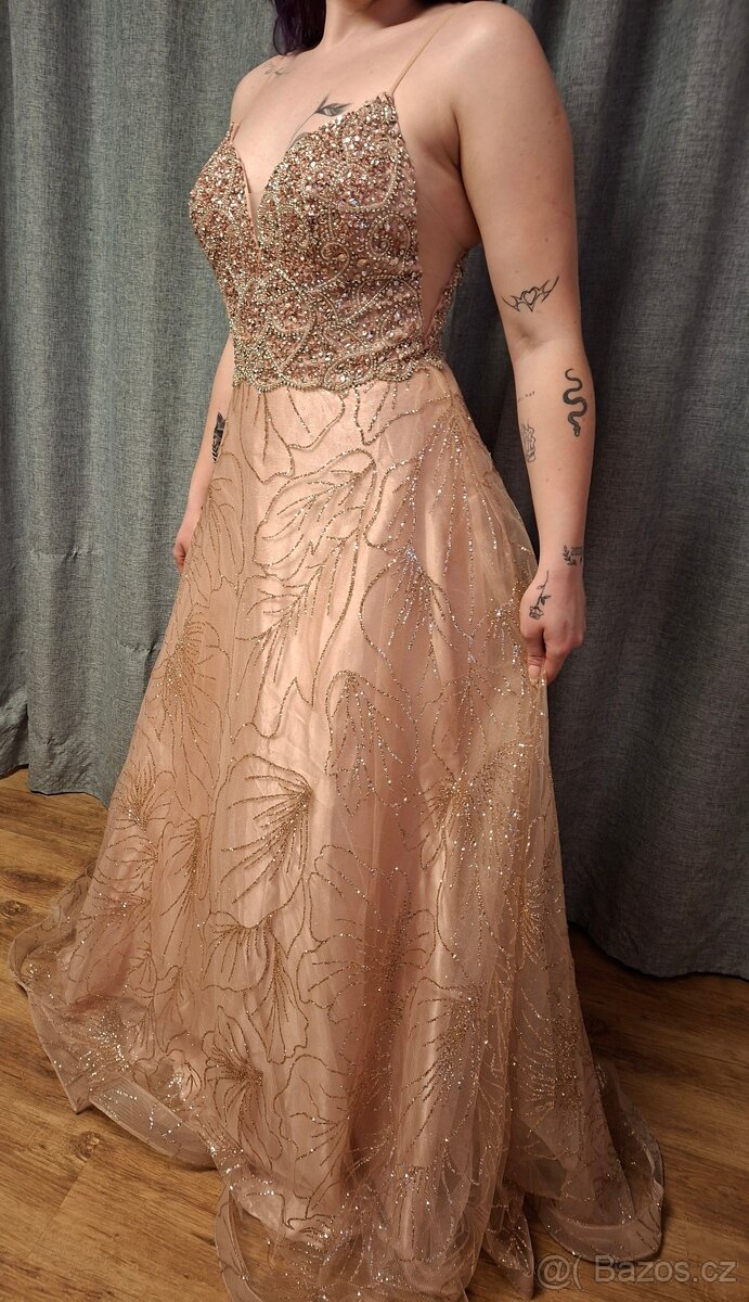 Luxusní plesové šaty-nové, nenošené