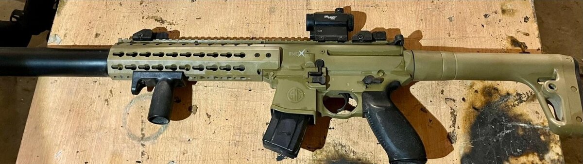 Vzduchový samopal Sig Sauer MCX Red Dot FDE