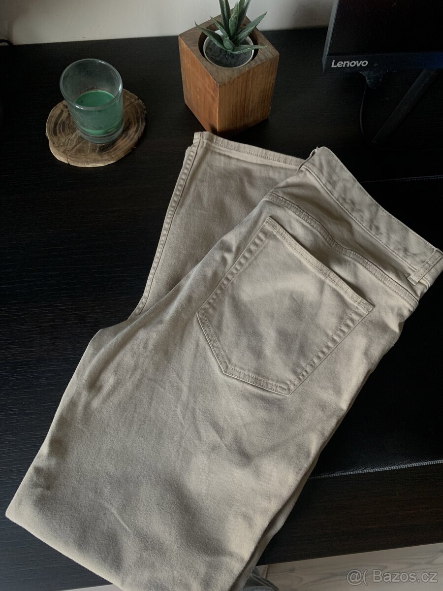 H&M béžové kalhoty