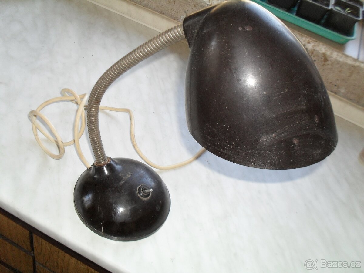 stolní lampa elektrosvit 1950
