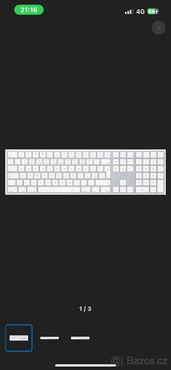 Apple bezdrátová klávesnice