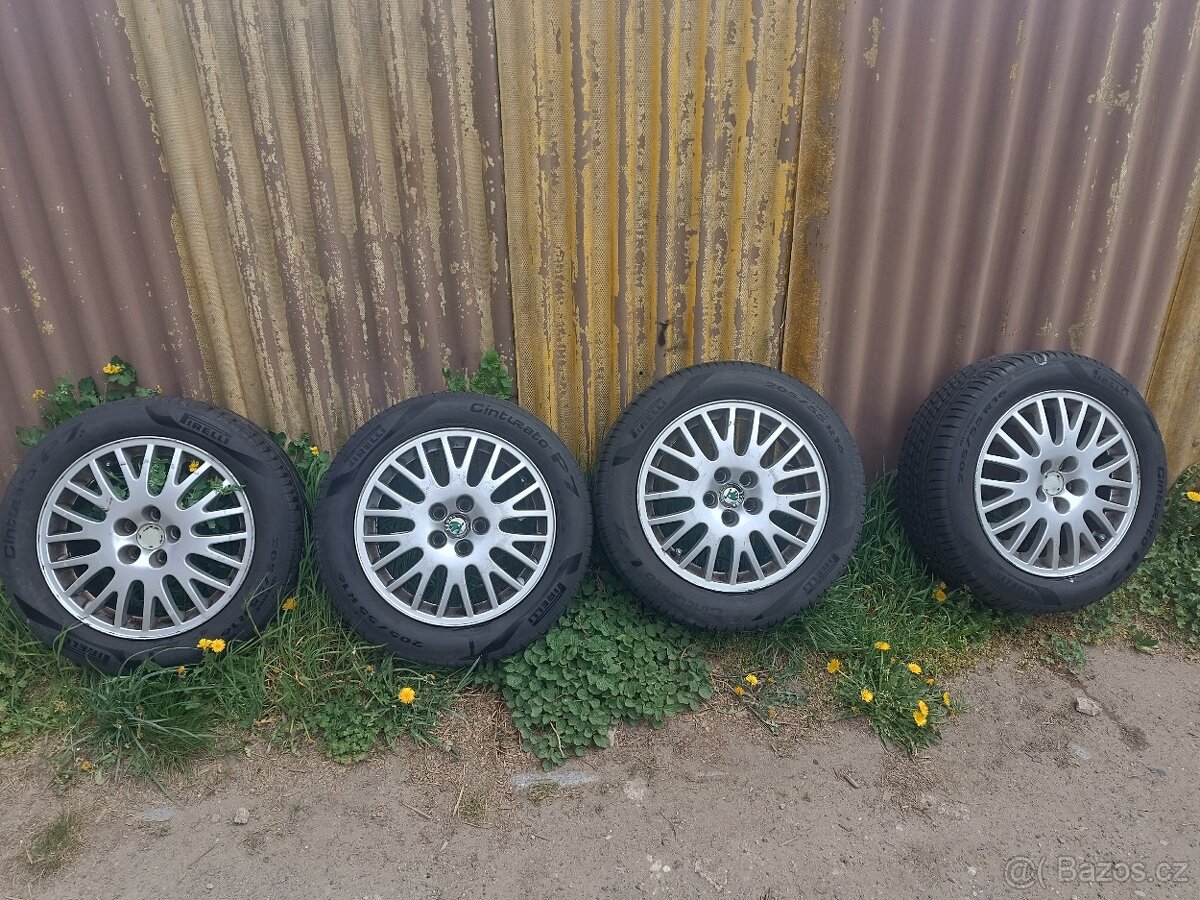 OCTAVIA 1 ORIGINÁL ALU 16 5X100 S PNEU