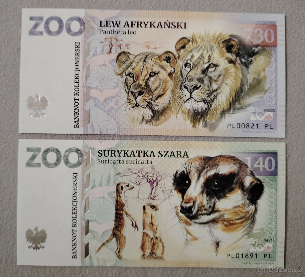 ZOOlar - pamätná suvenírová bankovka SK-CZ-PL ZOO
