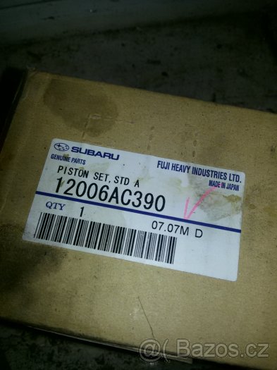 SUBARU OEM 04-14 Impreza pist 12006AC390 3 kusy