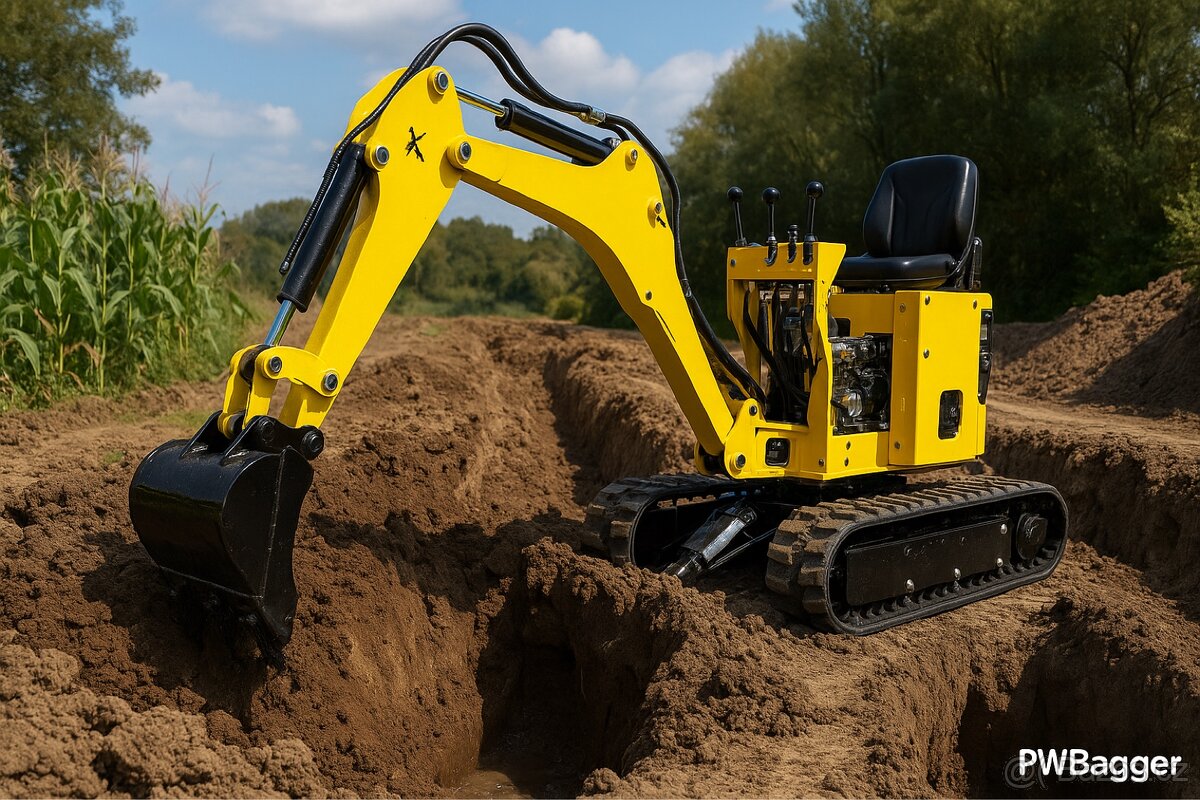 🚜 Pronájem minibagru – jen 900 Kč / den