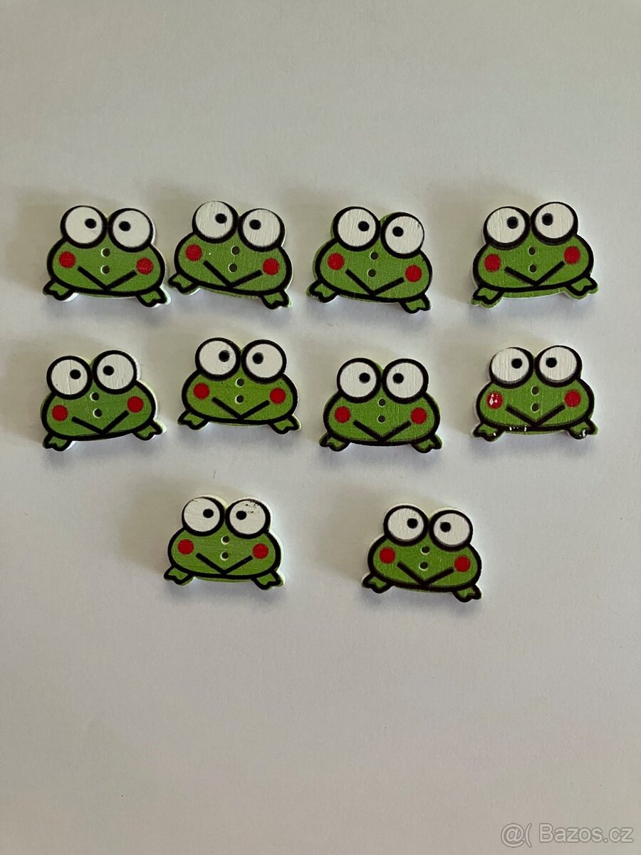 Knoflíky tvar  žáby