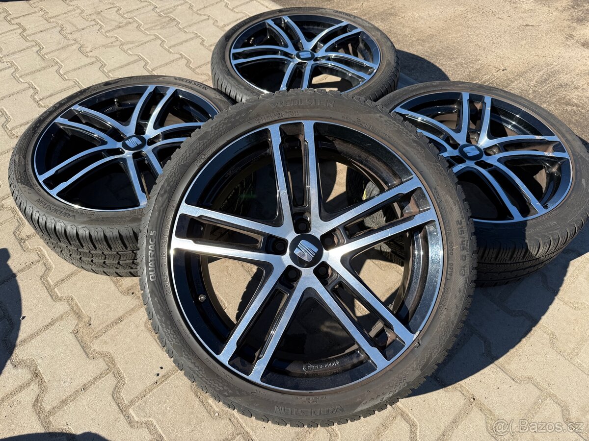 4x al kola 5x100 18 + pneu celoroční 215/45 R18
