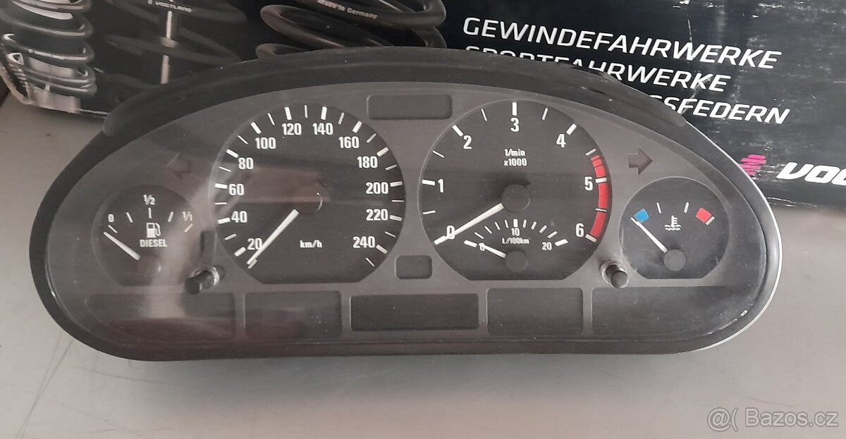 BMW e46 330d budíky