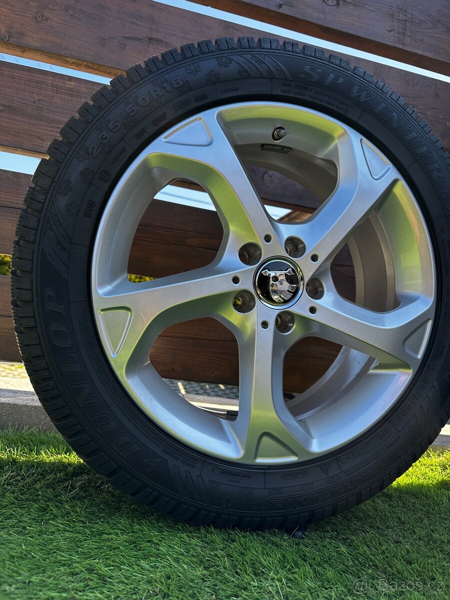 Alu kola 5x112 r18 s pneu (kout)