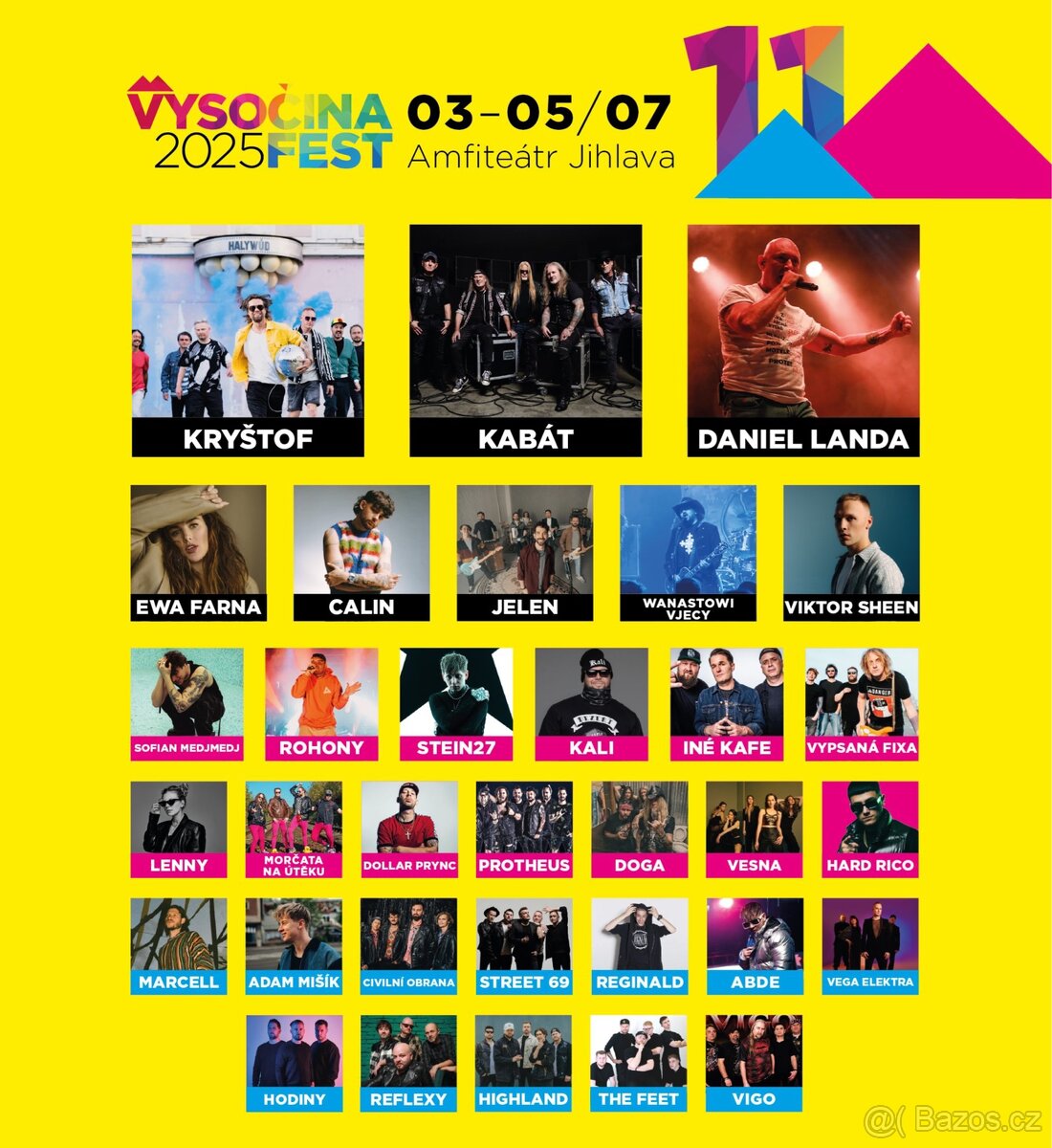Celofestivalová vstupenka Vysočinafest