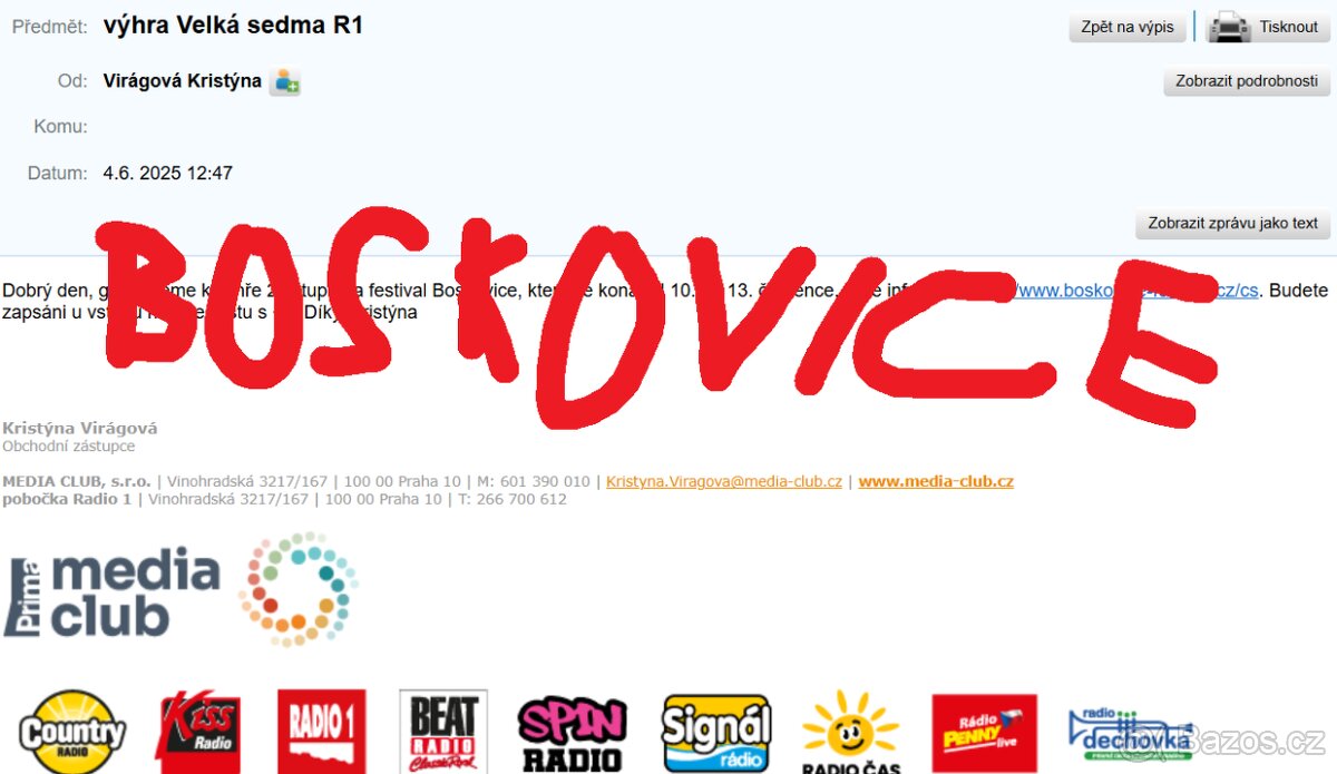 Festival Boskovice 2025