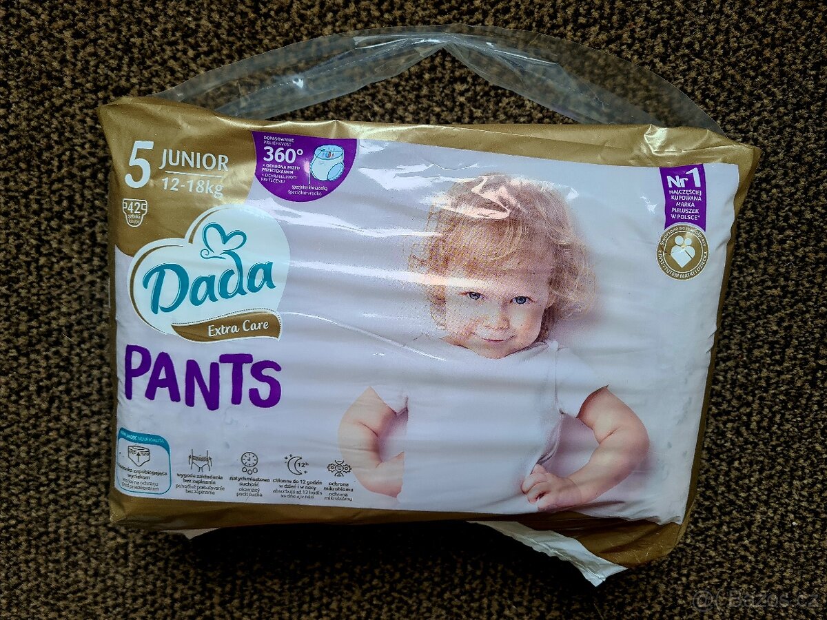 Dětské jednorázové plíny 12-18 Kg (vel.5) - Dada - Pants -2X