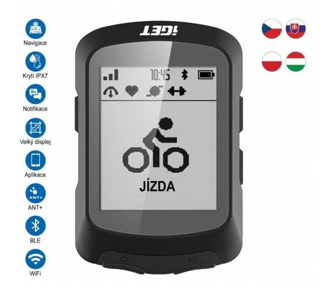 Cyklopočítač iGet C220