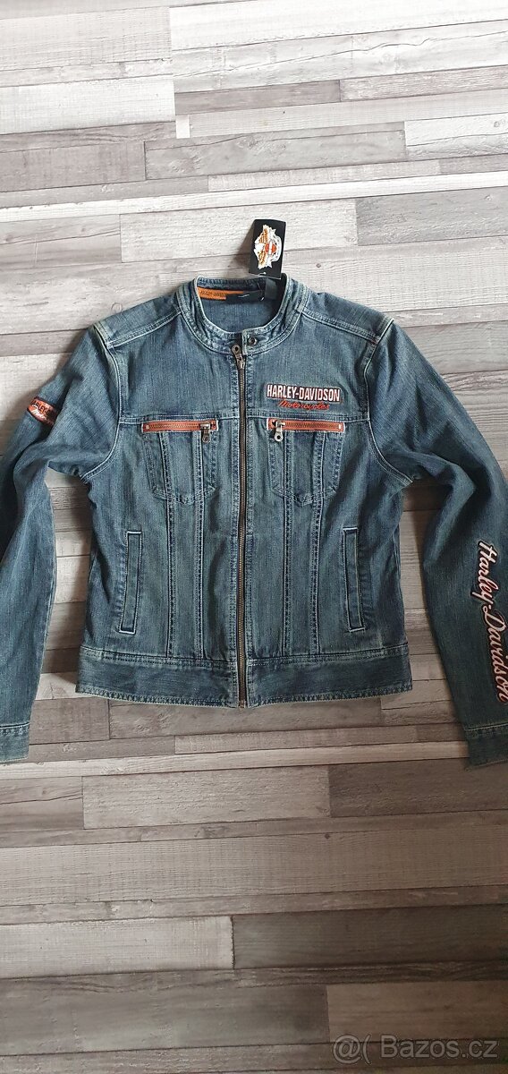 Riflová bunda Harley Davidson, originál, dámská, vel. M