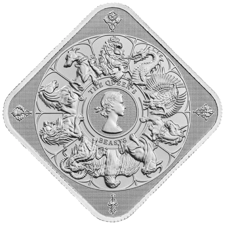 stříbrný slitek 1oz QUEEN´S Beasts 2025