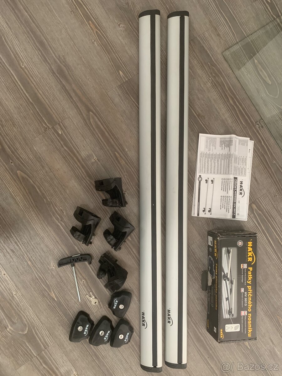 Střešní nosič Hakr s podélníky Wing profile 1200mm