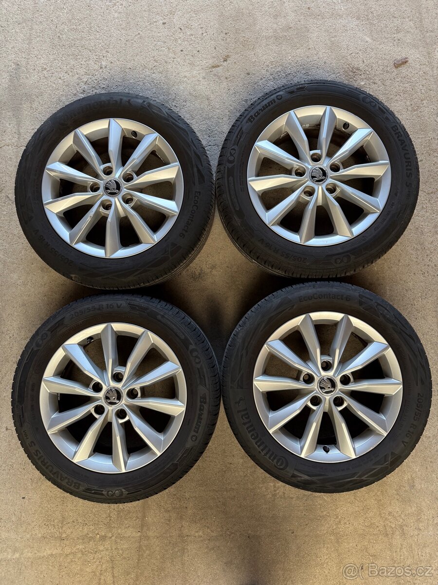 ALU Kola 5x112 , R16 - LETNÍ PNEU, Octavia 3..