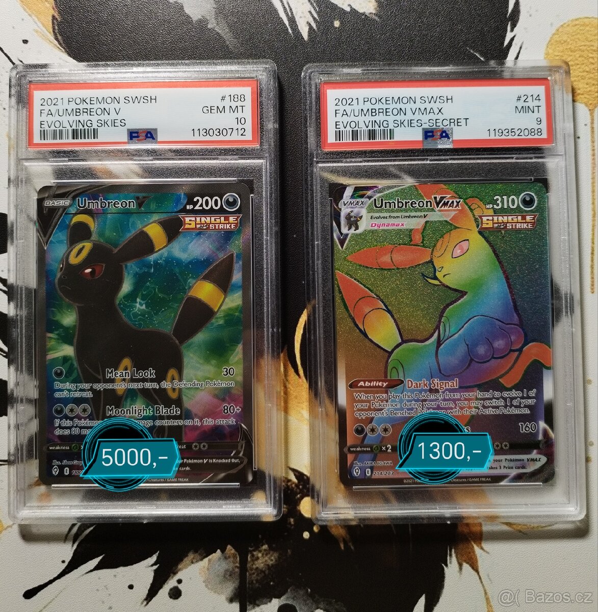 Pokémon karty z edice Evolving skies.