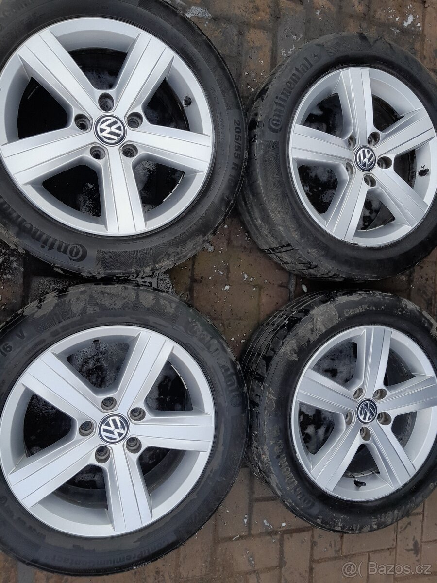 Alu hliníkové disky kola VW Golf VII Škoda Octavia 3 6,5 16