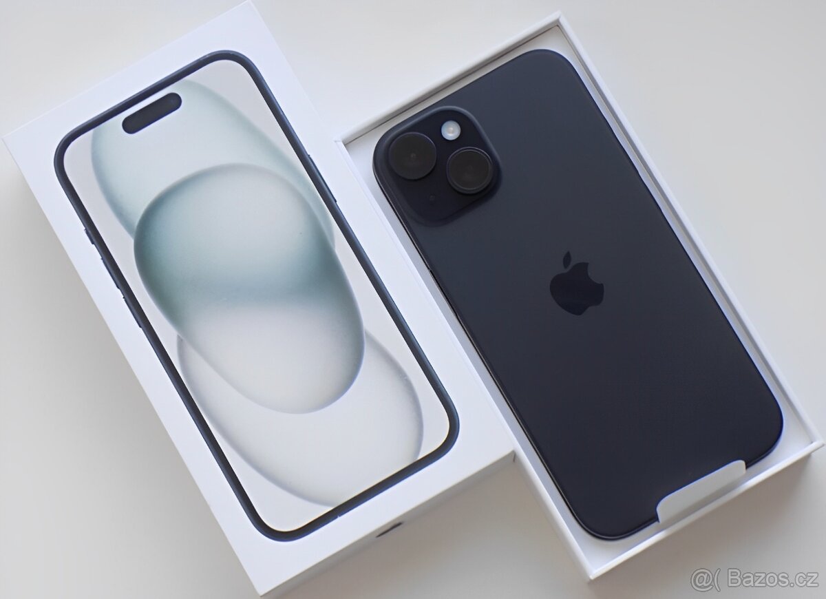 iPhone 15 Black BATERIE 100% TOP