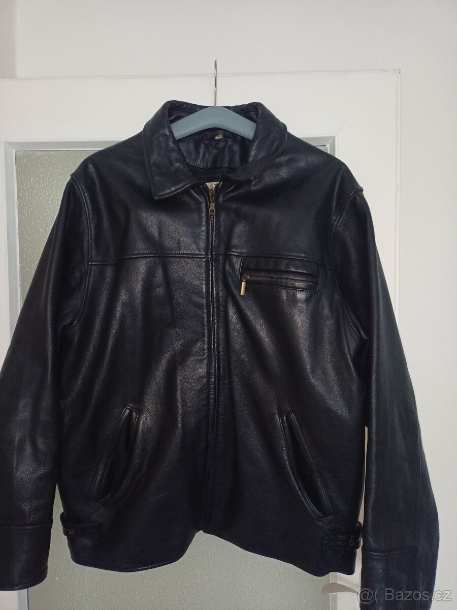 Kožená pánská bunda