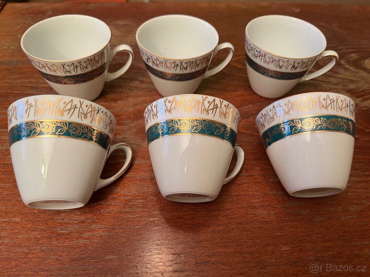 Retro porcelánové hrníčky