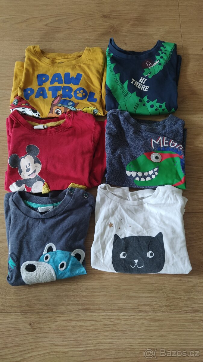 Tričko dlouhý rukáv 92