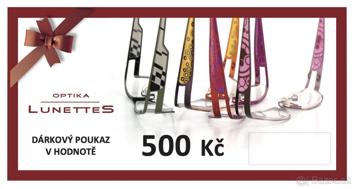 Dárkový poukaz Optika LUNETTES