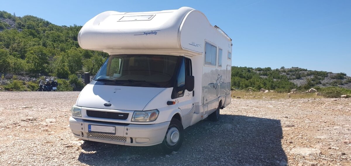obytný vůz Rimor Super Brig (Ford Transit) – 6 míst, sk. B,