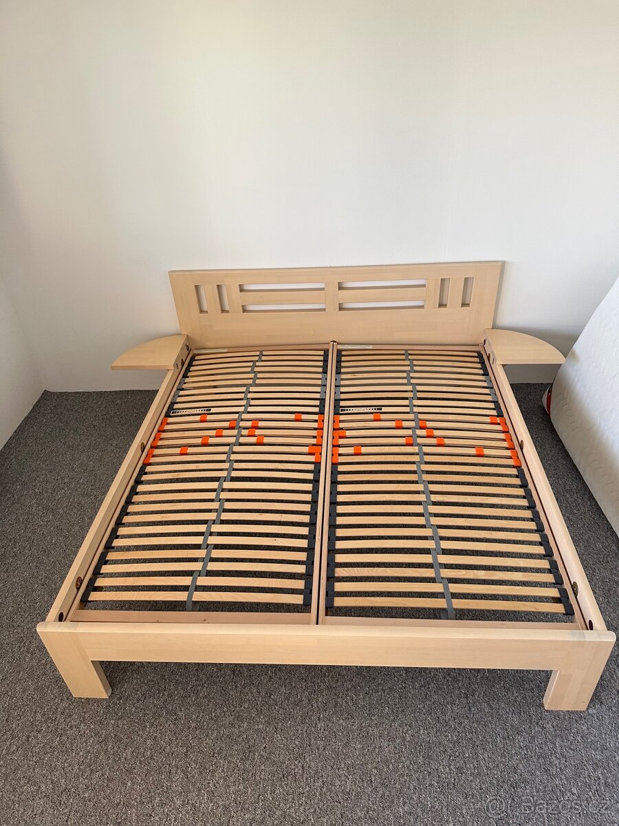 Postel 180x200 lepený masiv