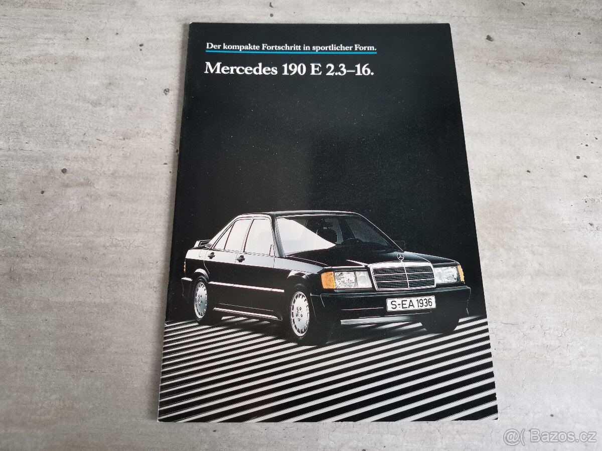Prospekty Mercedes-Benz 190 E 2.3-16 a 2.5-16 (85, 90, 91)