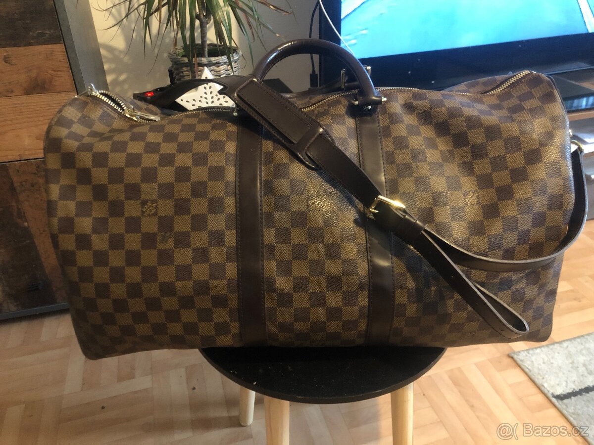 LOUIS VUITTON Keepall 45 Damier Ebene