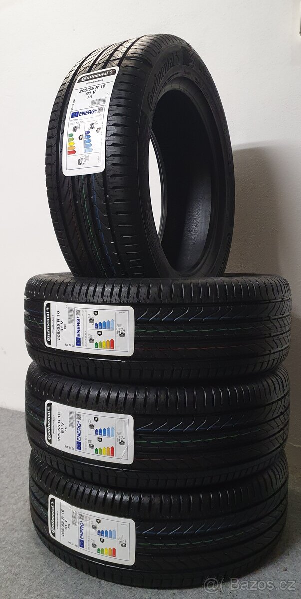4x NOVÉ 205/55 R16 Letní pneu Continental UltraContact