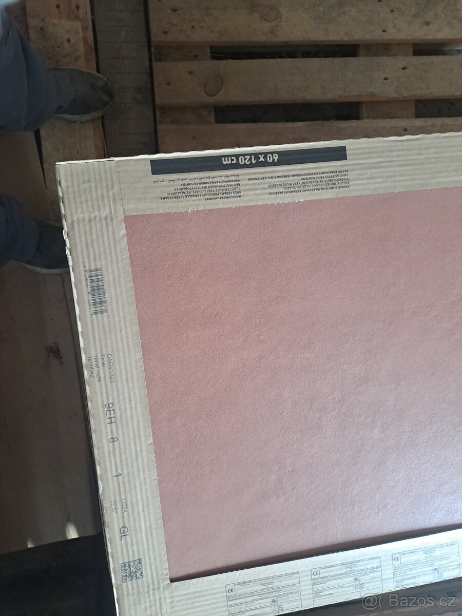 Dlažba Fineza Extra červená 60x120 cm Rako