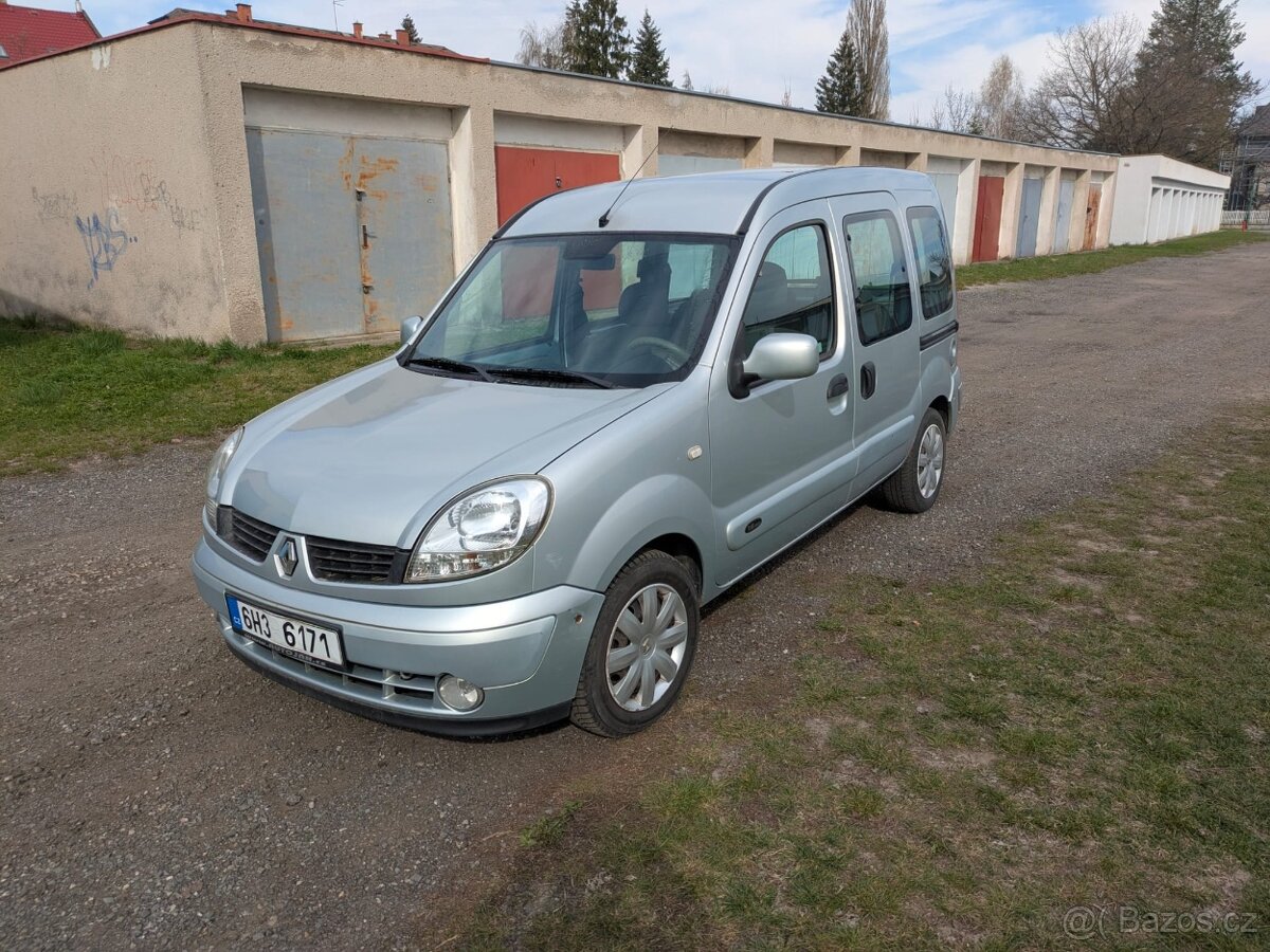 Renault Kangoo 1.6i 70kW, rok 2007, závěs, 1. majitel