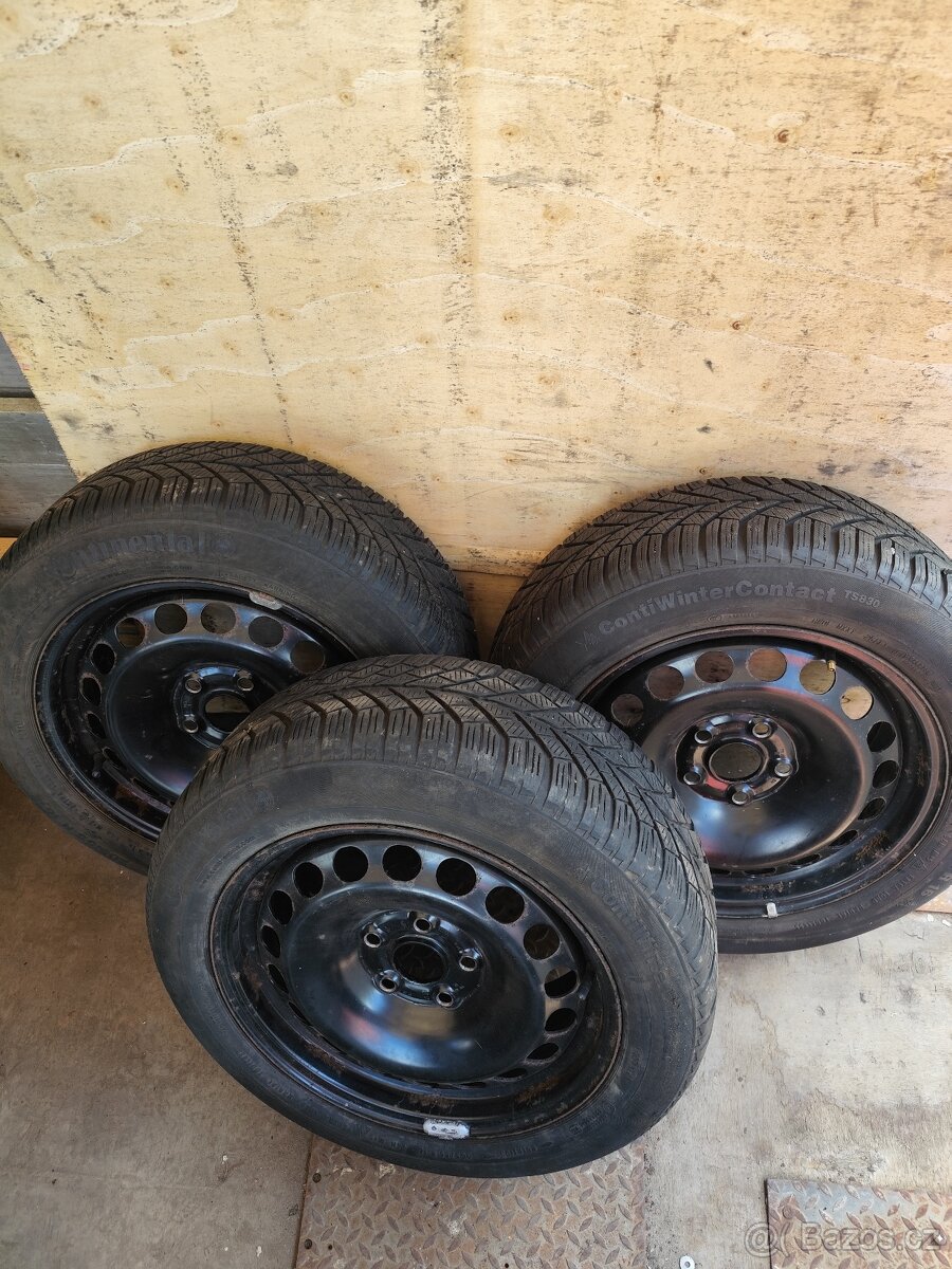 Continental 205/55 R16 zimní 3ks + disky