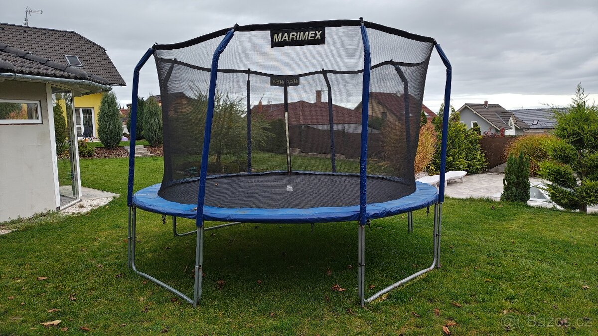 Trampolína Marimex 366 cm + vnitřní ochranná síť + schůdky