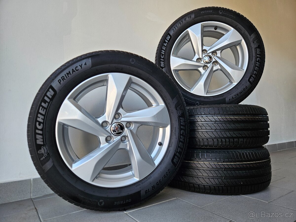 Alu kola 5x112 Letní Michelin 235/55/18 - Nové