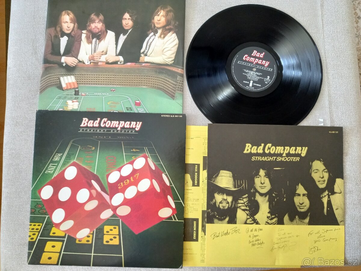 BAD COMPANY “Straight Shooter “ /Island 1975/+orig. vnut ob,