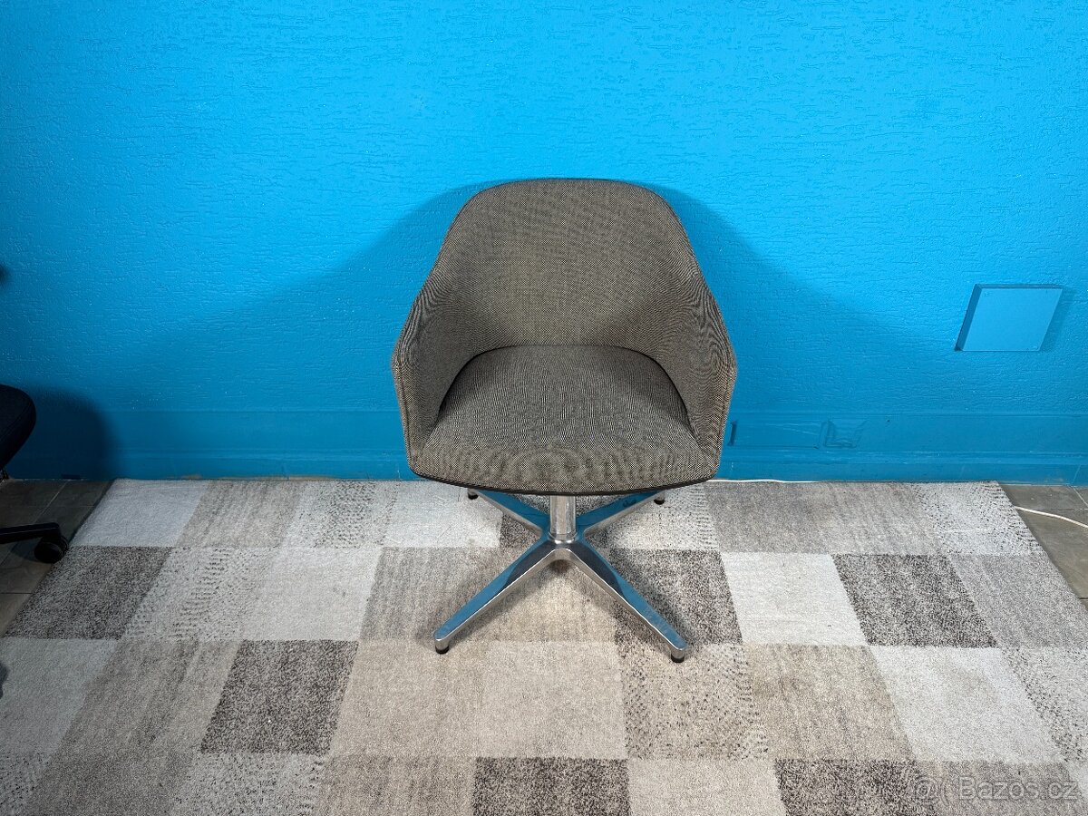 Designová židle Vitra Softshell Chair 2 kusy šedá