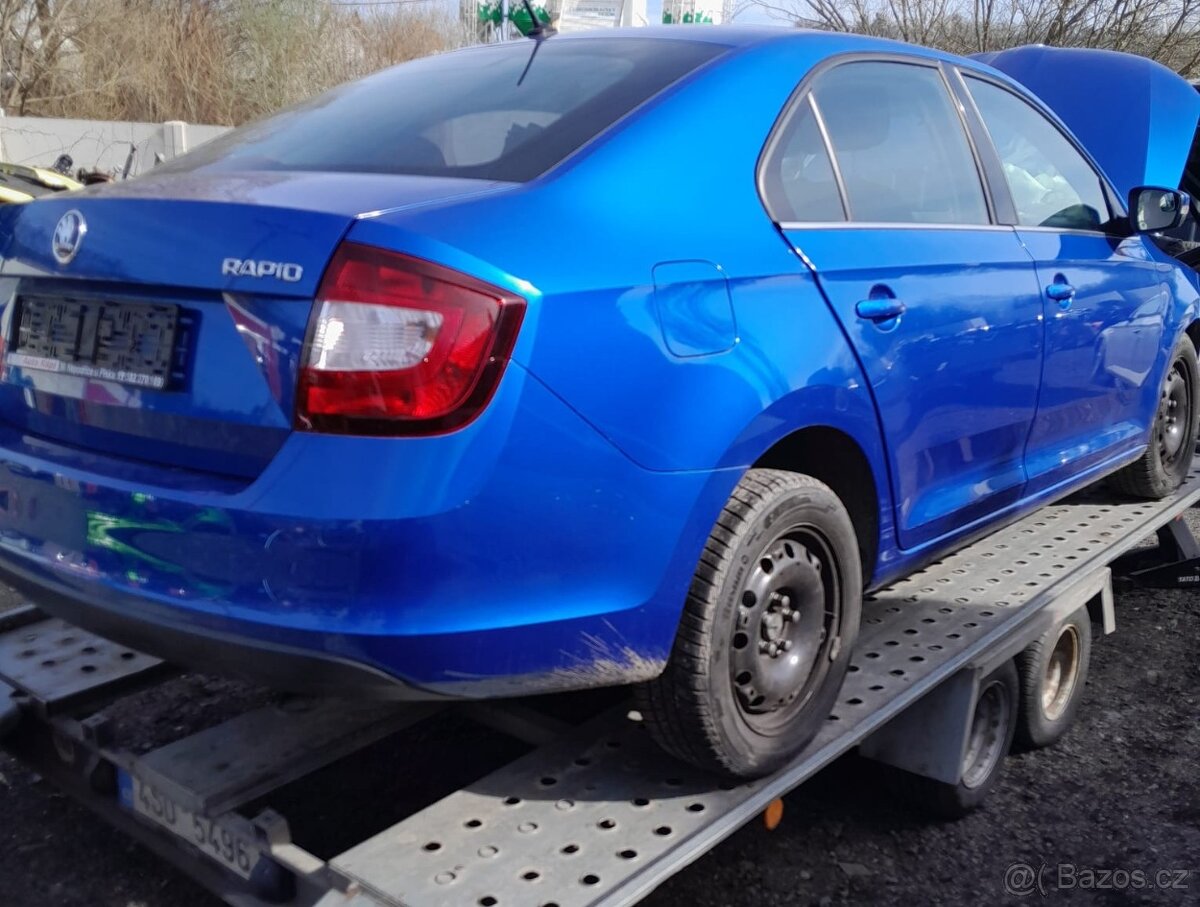 nd ze škoda Rapid 999TSI 81kW, modrý