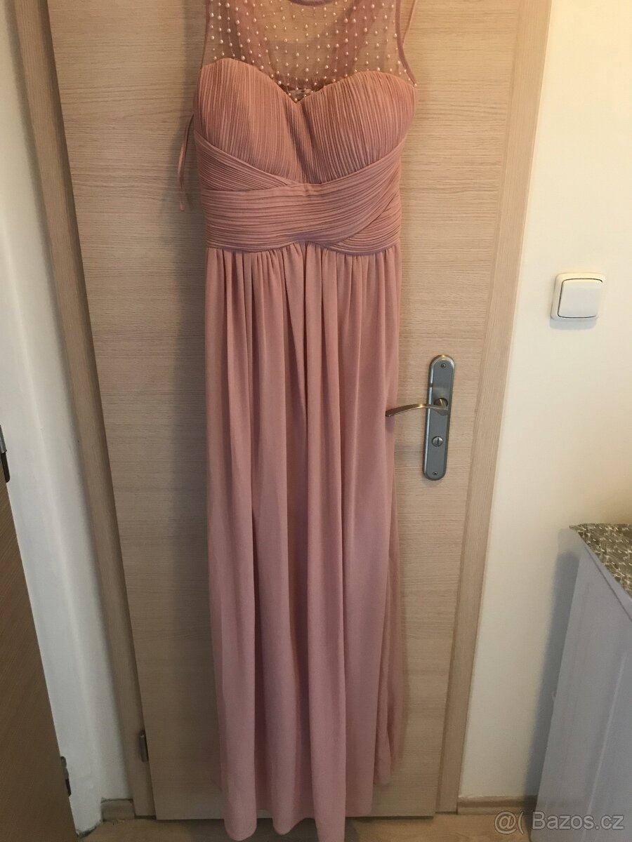 Starorůžové šaty Queen Size 42
